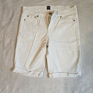 GAP Bright White Denim Shorts